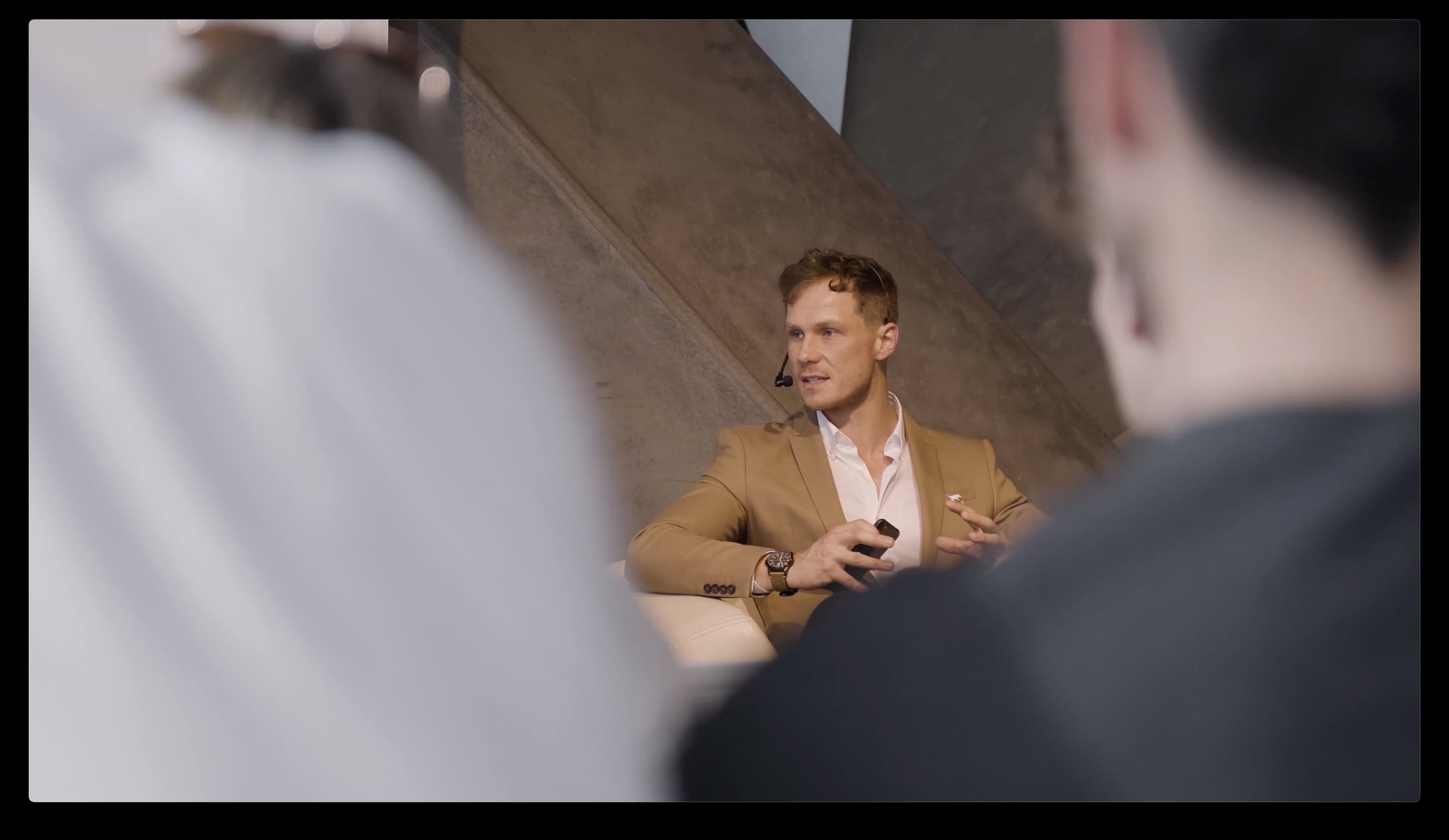 Jaka Berdnik speaking at an event